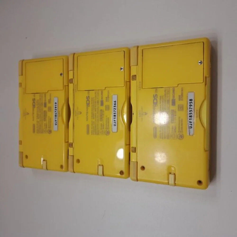 Authentic Nintendo DS Lite Console With Charger Pokémon Pikachu Edition Yellow